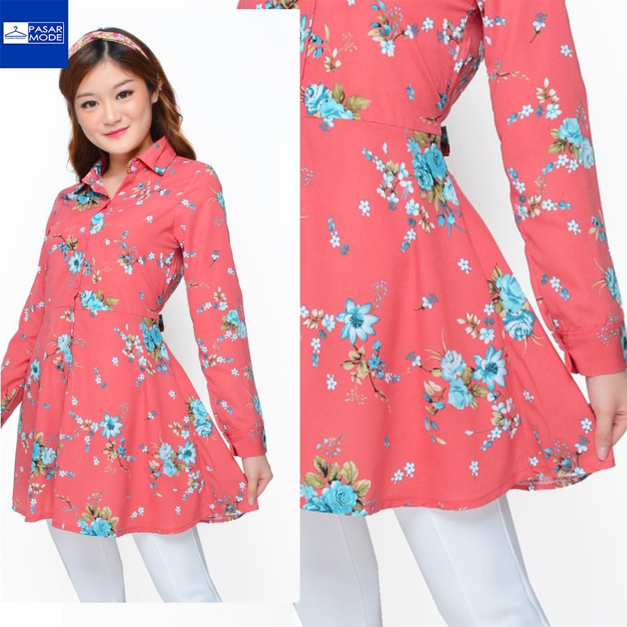 HANAKO Baju Kemeja Wanita Korea / Baju Kemeja Korea Wanita