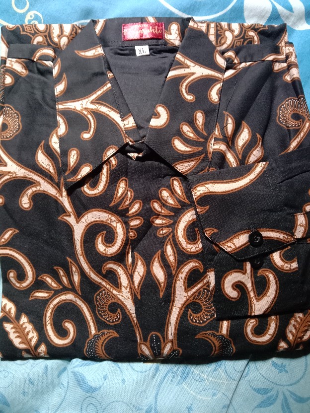 Atasan Kemeja Batik Pria Lengan Panjang Premium Hadikusumo Full Furing Rajasakti Solo Ori