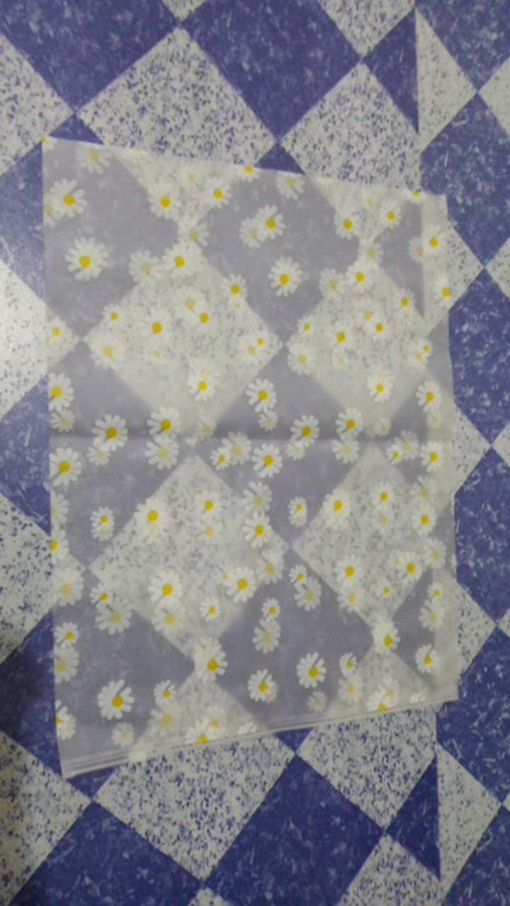 [tu] Kantong Zip Lock Transparan Bunga Daisy - Hw0115