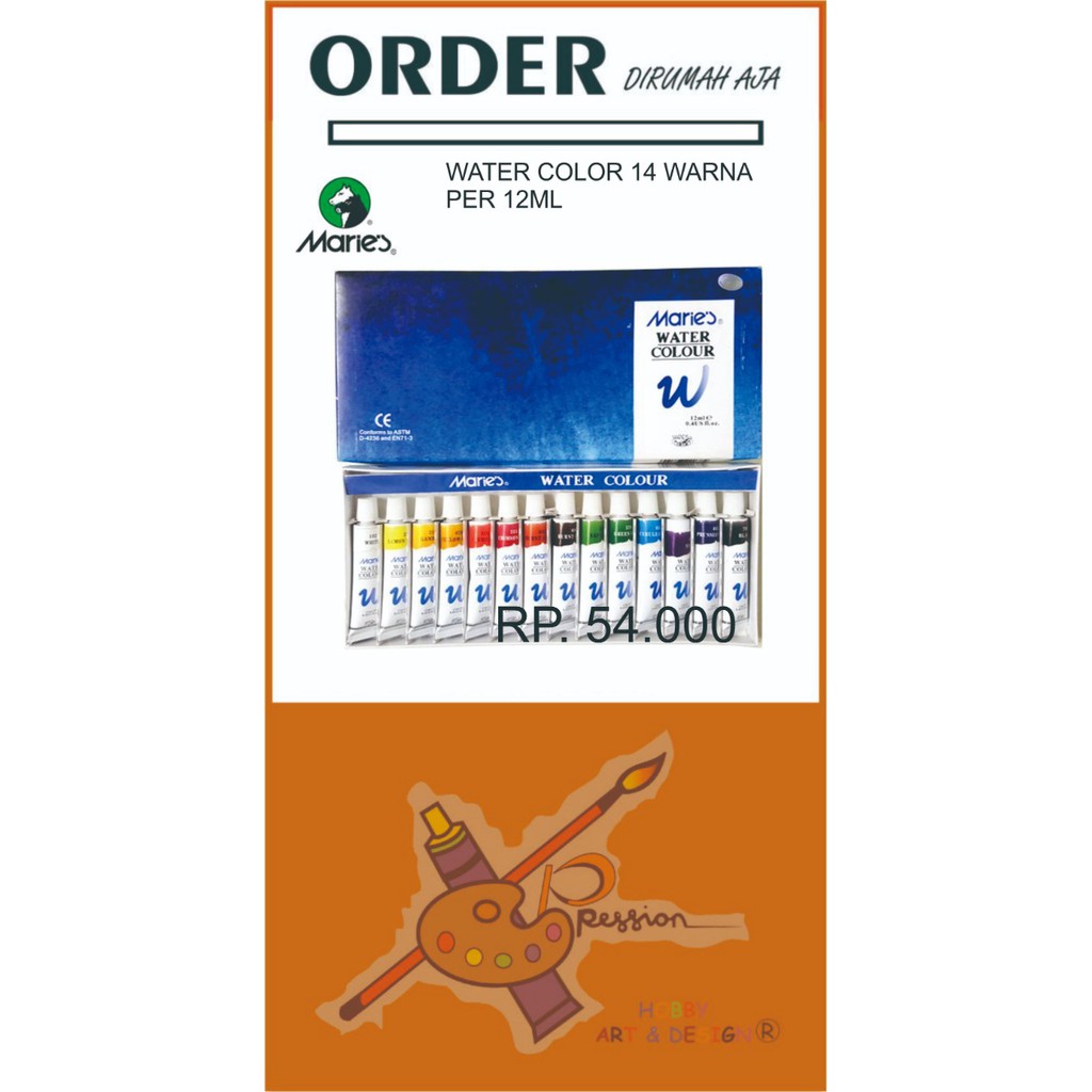 

MARIES WATERCOLOR SET (14PCS)