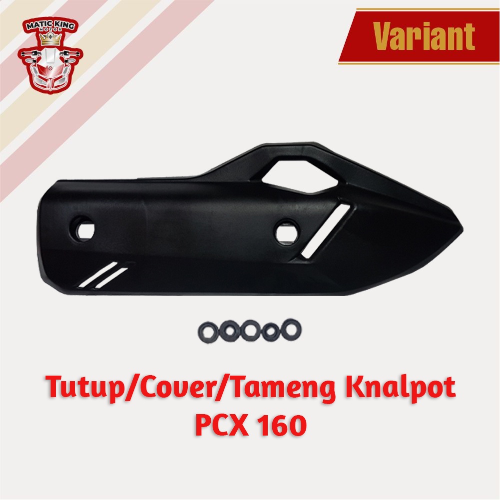 Tameng tutup cover knalpot vario pcx adv 110 125 150  155  160 karbu fi esp led new