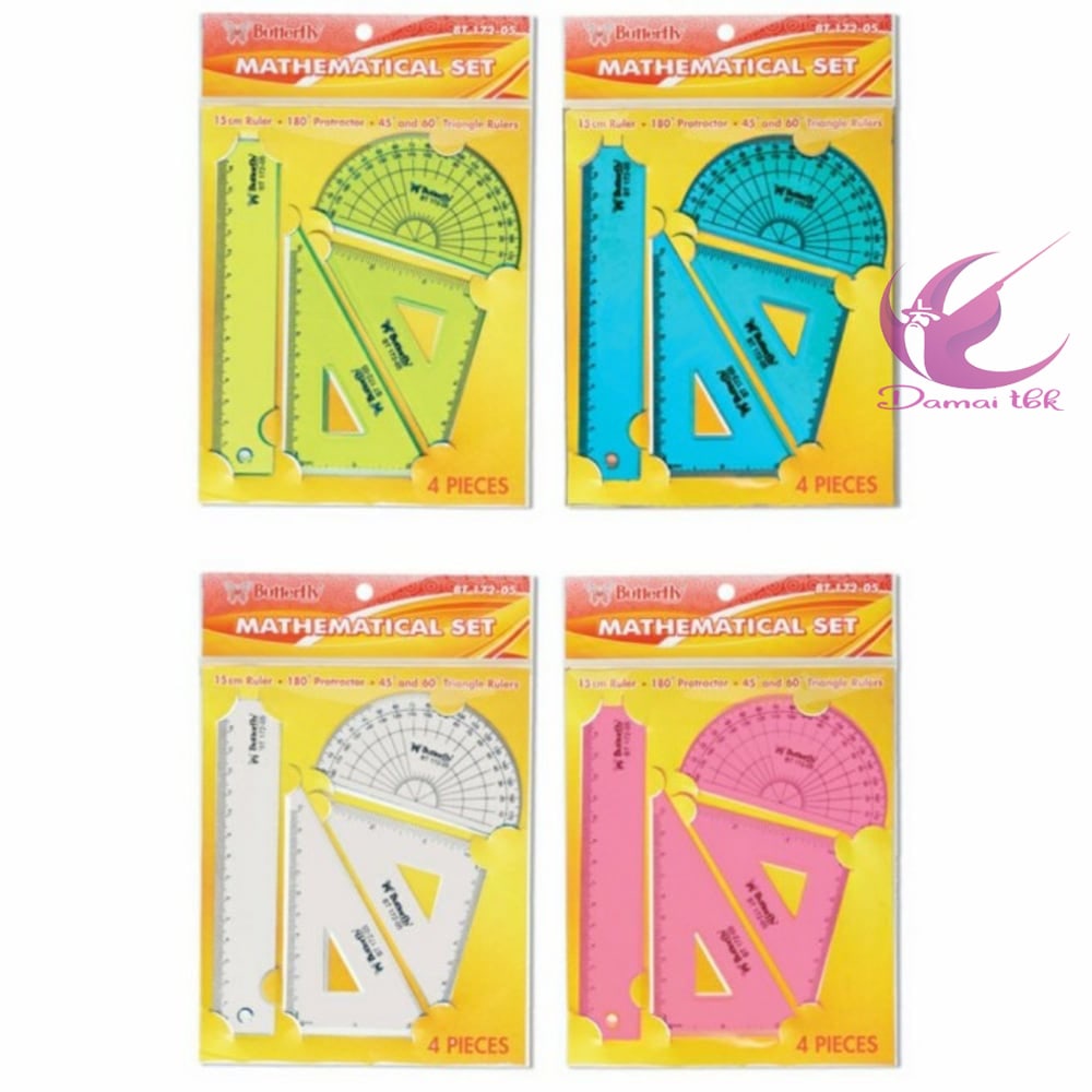 

Penggaris Mathematical Set Butterfly BT-172-05