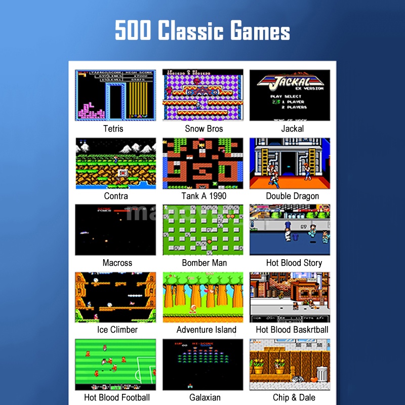 TV Gameboy 2 Players 500Games Retro SUP Dual Console Stick Mini Game Boy Portable 1200mAh Dapat Disambungkan Ke TV  Konsol Game Portable