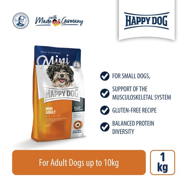 Happy Dog Supreme Mini Adult Dry Food 1 kg Makanan Anjing Dewasa 1kg