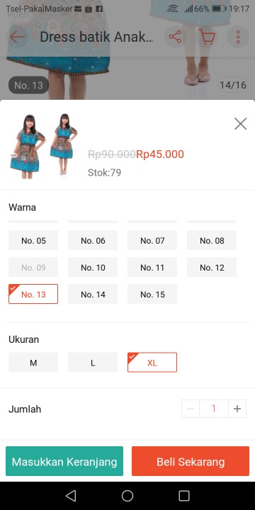 Dress Batik Anak Usia 2 Sampai 10 Tahun - Motif Batik Bervariasi - Batik Anak Harga Ecer Bisa Cod