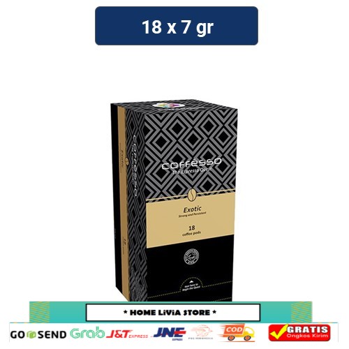 

Coffesso Exotic 7 gr x 18 Coffee Pods