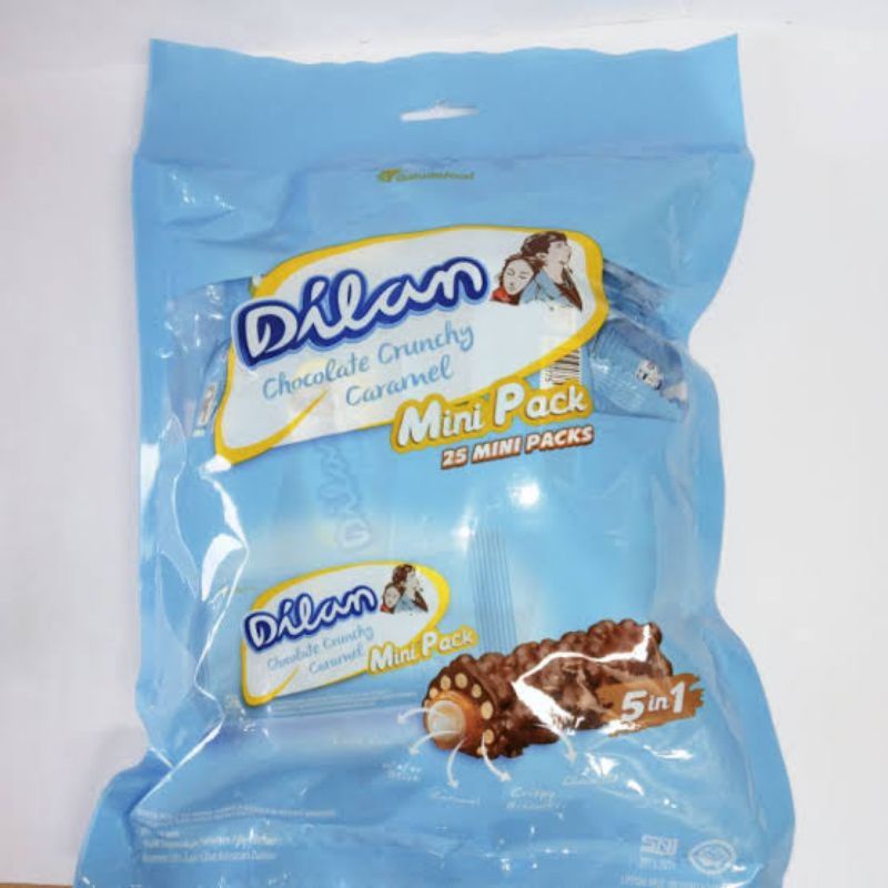 

dilan chocolate chrunchy caramel cokpat karamel dilan mini pack isi 25pcs