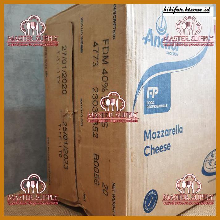 

Ujekujek- Mozarella Block Anchor Repack 1 Kg / Keju Mozarella Blok 1Kg -Original.