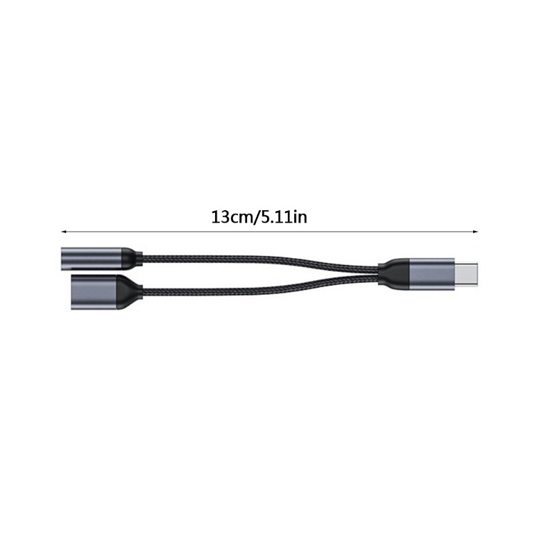 Btsg Adaptor Jack Headphone USB C Ke 3.5mm Dengan USB C PD 3.0 Charging Port Splitter