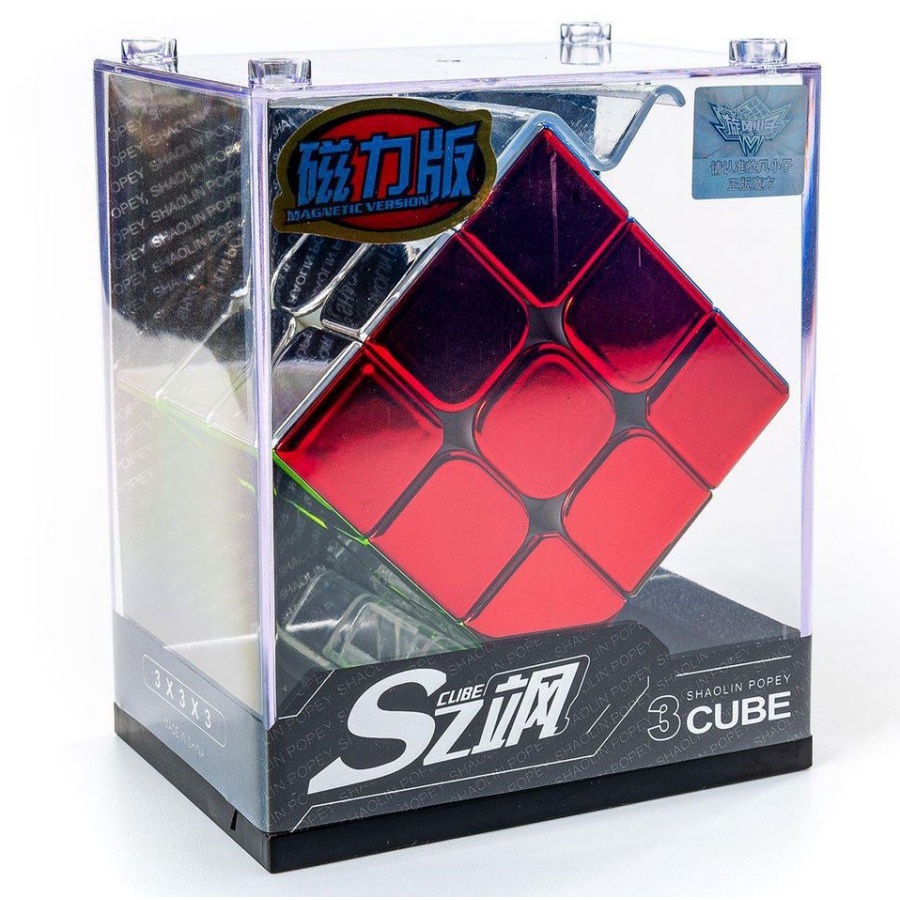 Magic Cube 3x3 Cyclone Boys Metallic 3x3 M Magnetic Cube 3x3x3 Puzzle Kubus Stickerless Magnetik