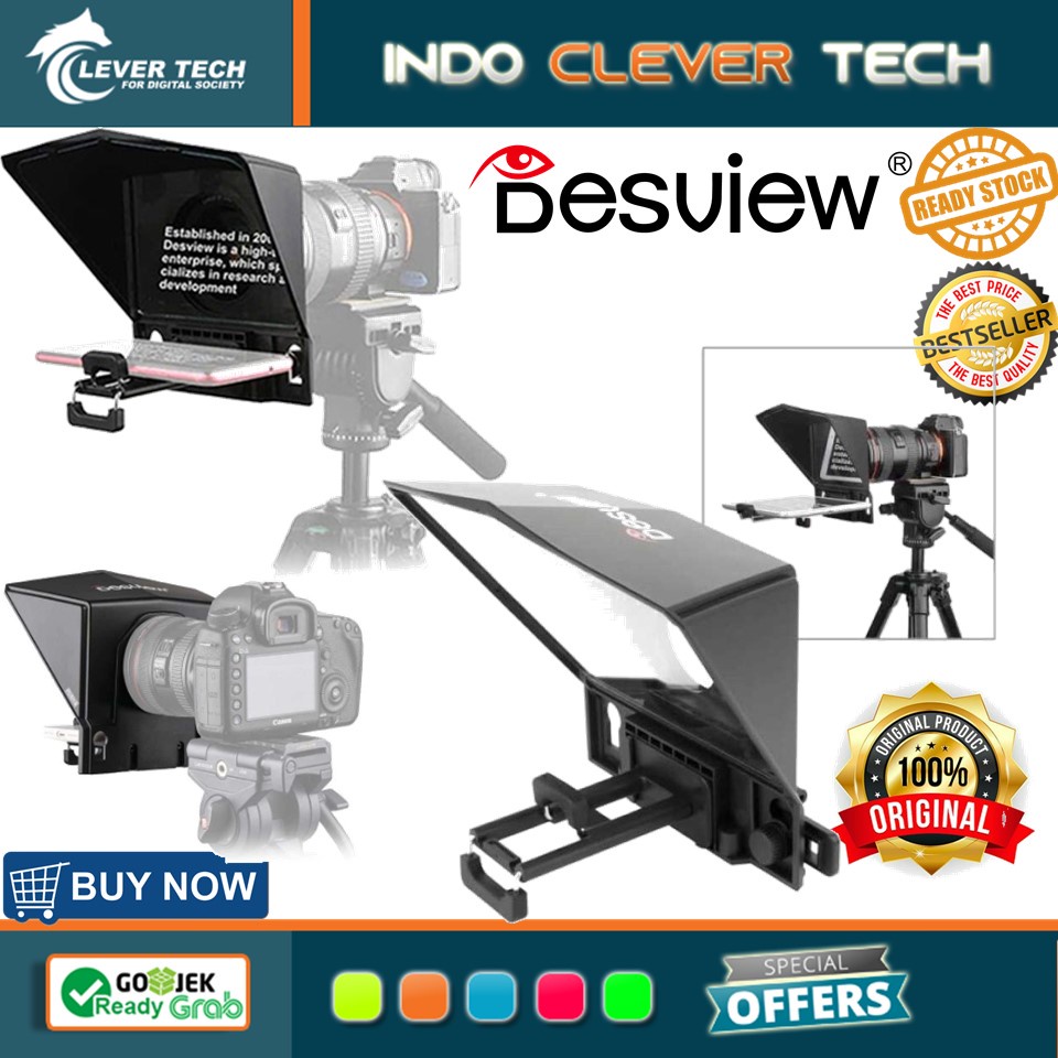 Desview T2 Broadcast Teleprompter for Camera