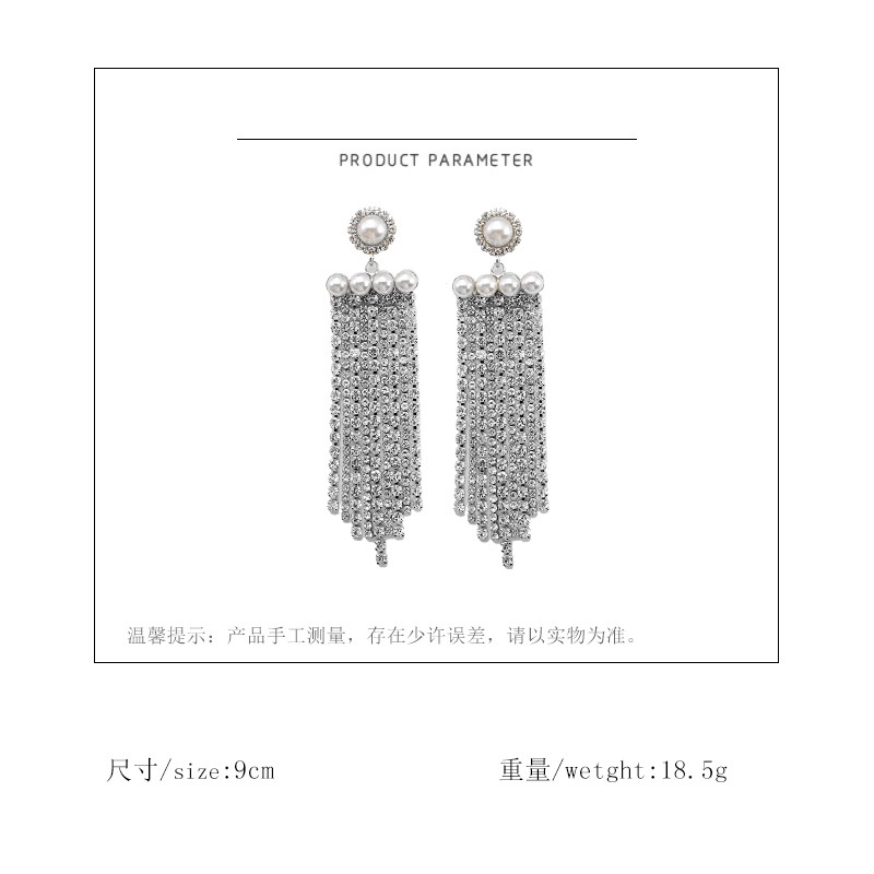 Sederhana fashion di Eropa dan Amerika mikro bertatahkan zircon rumbai anting-anting pernikahan maka
