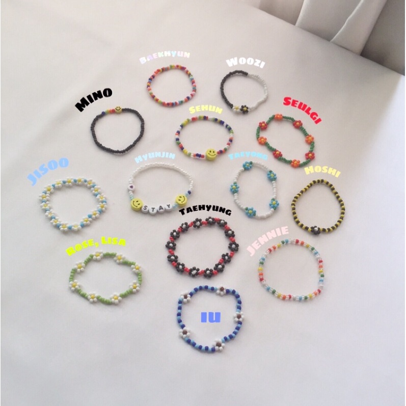 [ COD ] Idol bracelet | gelang kpop blackpink bts nct dream exo seventeen stray kids red velvet iu mino