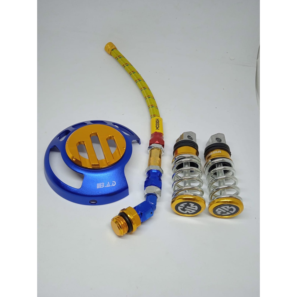 PAKET BEAT #TUTUP OLI MESIN+TUTUP KIPAS+FOOTSTEP PER INJAKAN KAKI# UNIVERSAL MOTOR BEAT