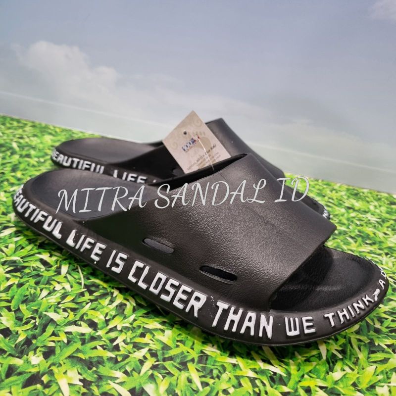 SALE !! Sandal Dua Kaki V01A Sandal selop wanita karet pylon ringan murah original sendal pria slide slop kekinian Dk Promo MSI