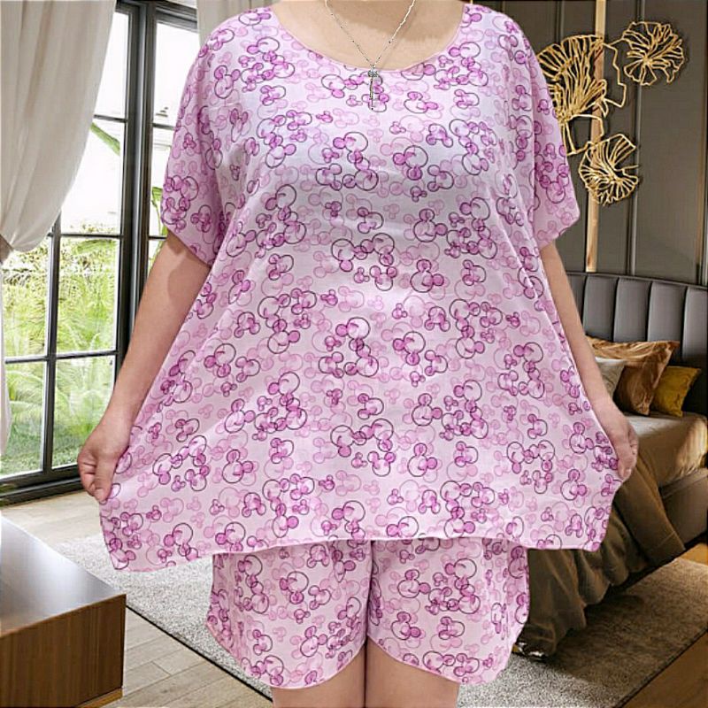 stelan baby doll jumbo setelan baju tidur jumbo wanita/cewek setelan jumbo cewek/wanita setelan wanita jumbo setelan rayon rayon jumbo cewek/wanita bahan rayon berkwalitas premium lembut dan halus