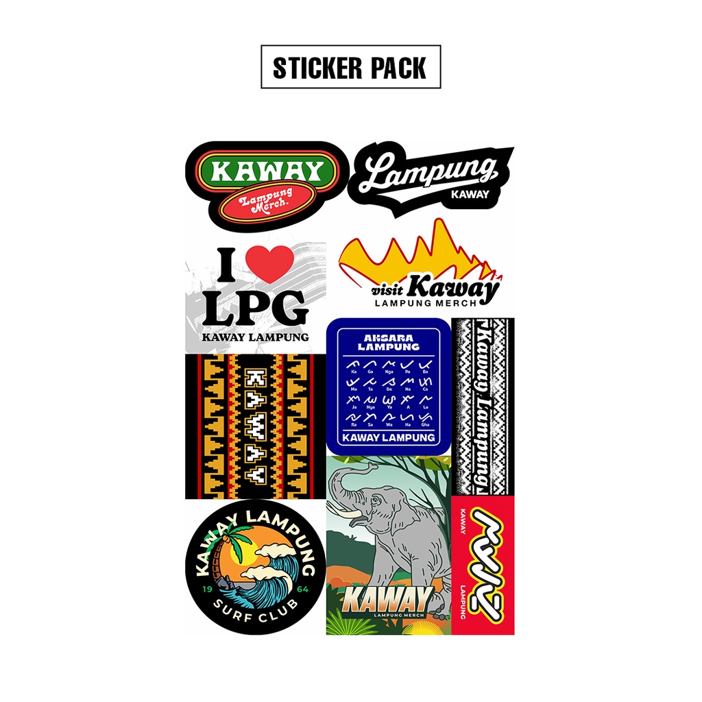 KAWAY STIKER PACK AESTHETIC LOGO