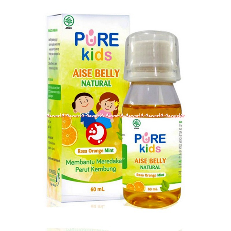 Pure Kids 60ml Aise Belly Natural Rasa Orange Mint Obat Sakit Perut Anak Kholik Kolik Purekids Pure Kid