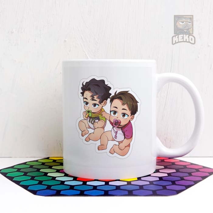 Mug Anime Haikyuu Sakusa and Ushijima