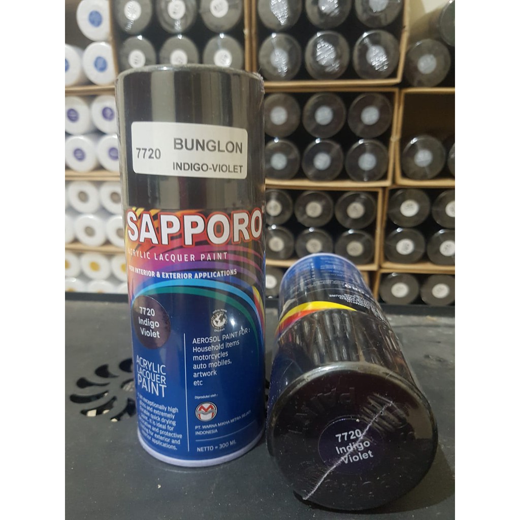 

7720-Indigo Violet (Bunglon) Sapporo Spray Paint/Cat Semprot Sapporo/Pilok