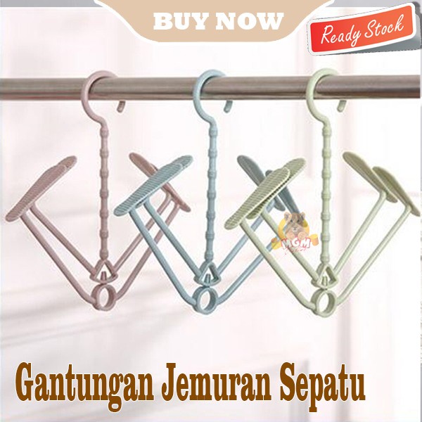 Shoe hanger gantungan sepatu sandal jemur shoes kaos kaki laundry dry