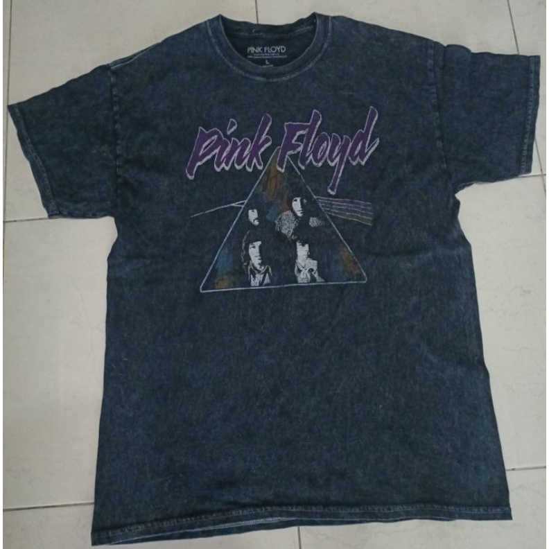 T Shirt PINK Floyd/ tshirt second branded BAJU PRIA SECOND PINK FLOYD