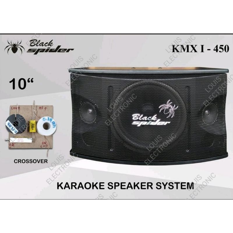 Speaker Pasif 10 Inch Black Spider KMX I-450 BlackSpider KMX I450 ( Sepasang )