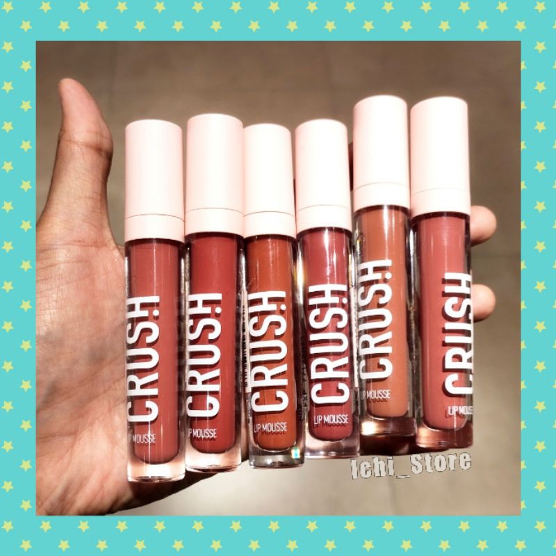 Crush Lip Mousse Miniso | Lip Mousse Crush Miniso | Lip Cream Miniso Crush | Lip Mousse HALAL