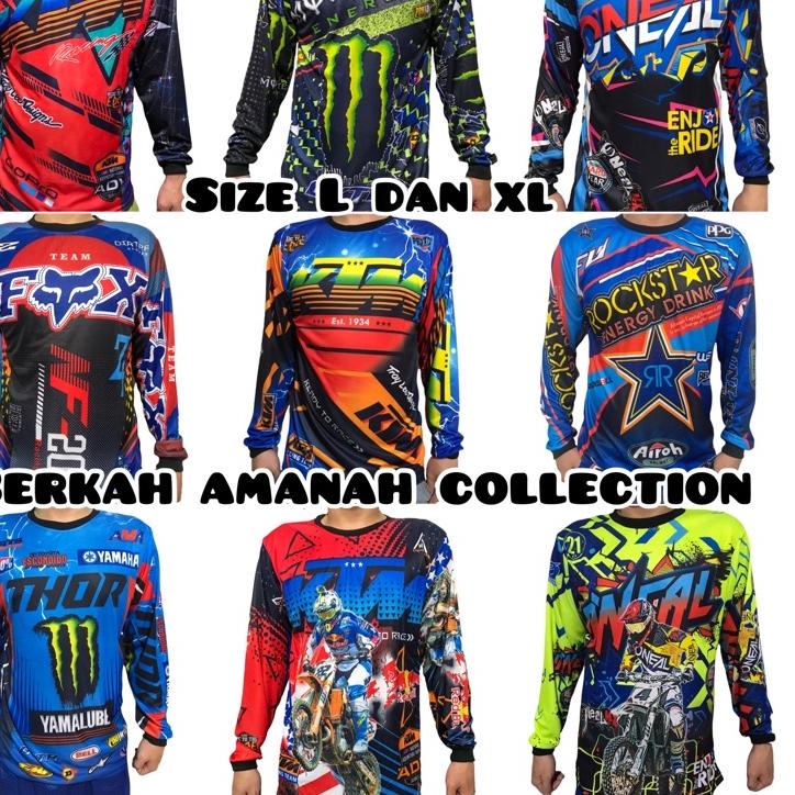 Paling Diminati Baju balap dewasa/ atasan balap dewasa/ baju trail motorcross/ baju balap motor/ ata