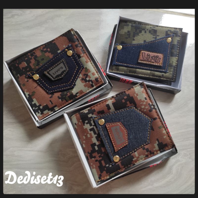 Dompet Pria Remaja Denim Army Murah