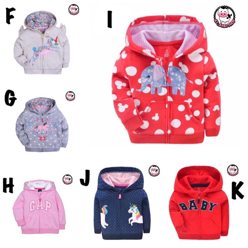 BABY K2 - BABY JAKET HOODIE MOTIF GIRL KODE 00010