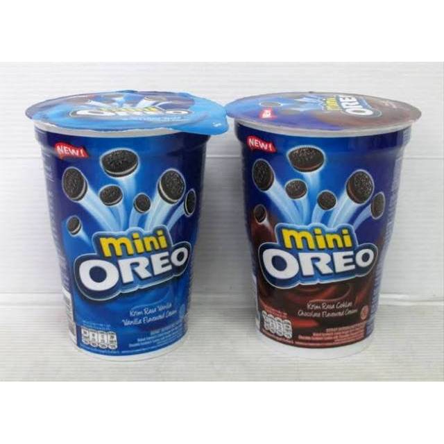 Mini Oreo Gelas / Oreo Mini (Original / Coklat)