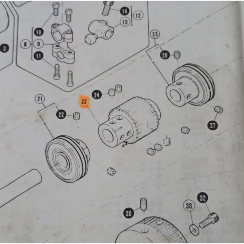 250521 Gear Mesin Jahit Kam / Kamkut / Overdeck W500