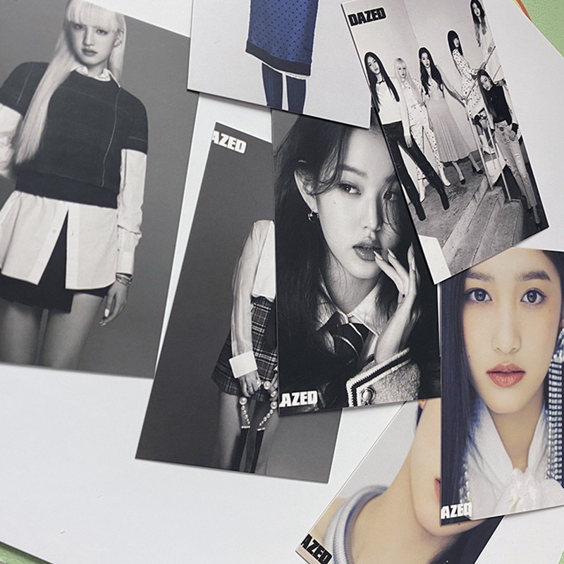 7pcs / Set Kartu Lomo Foto Kpop IVE DAZED Magazine Untuk Koleksi Penggemar