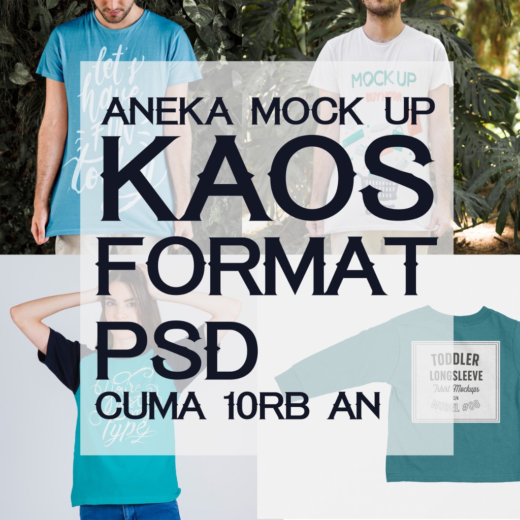 Download Aneka Design Mock Up Kaos Polos Shopee Indonesia