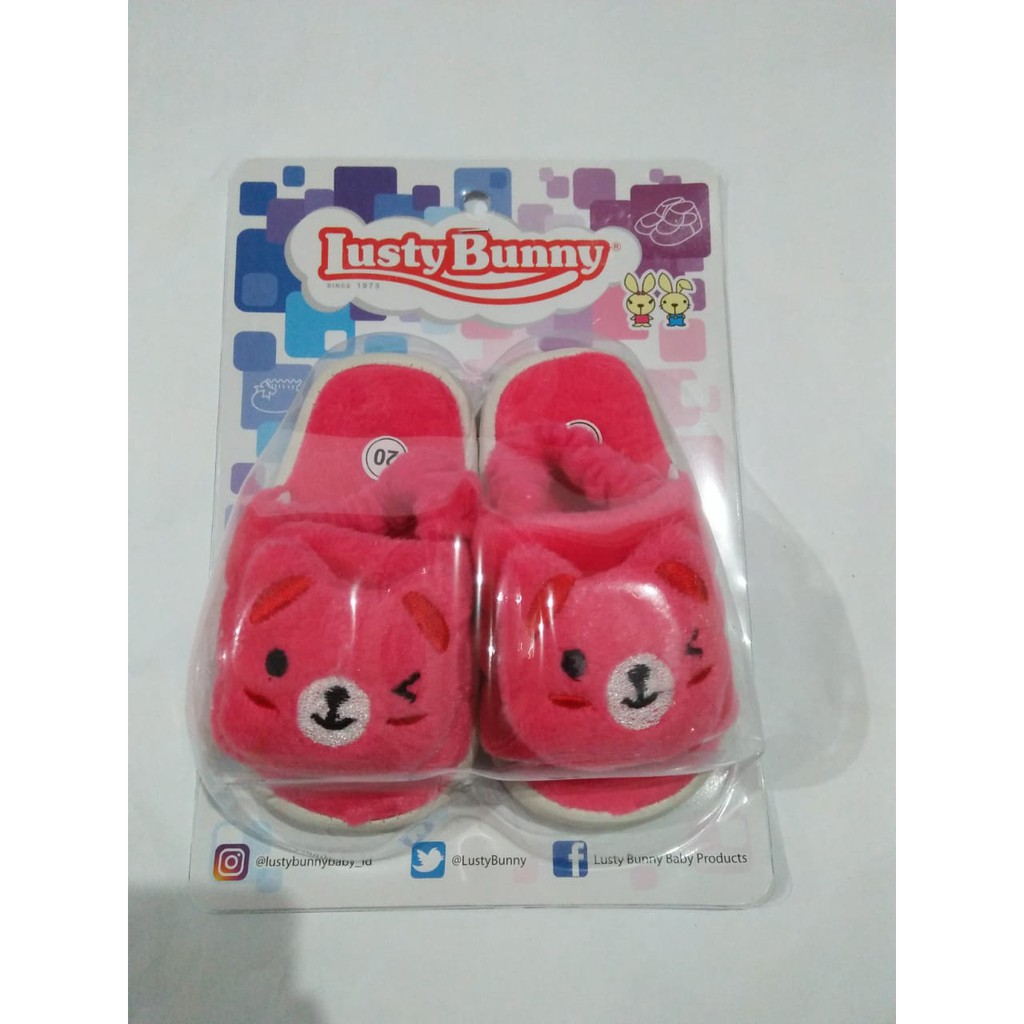 LUSTY BUNNY SEPATU SENDAL BULU LUCU FASHION BEST SELLER PS9721