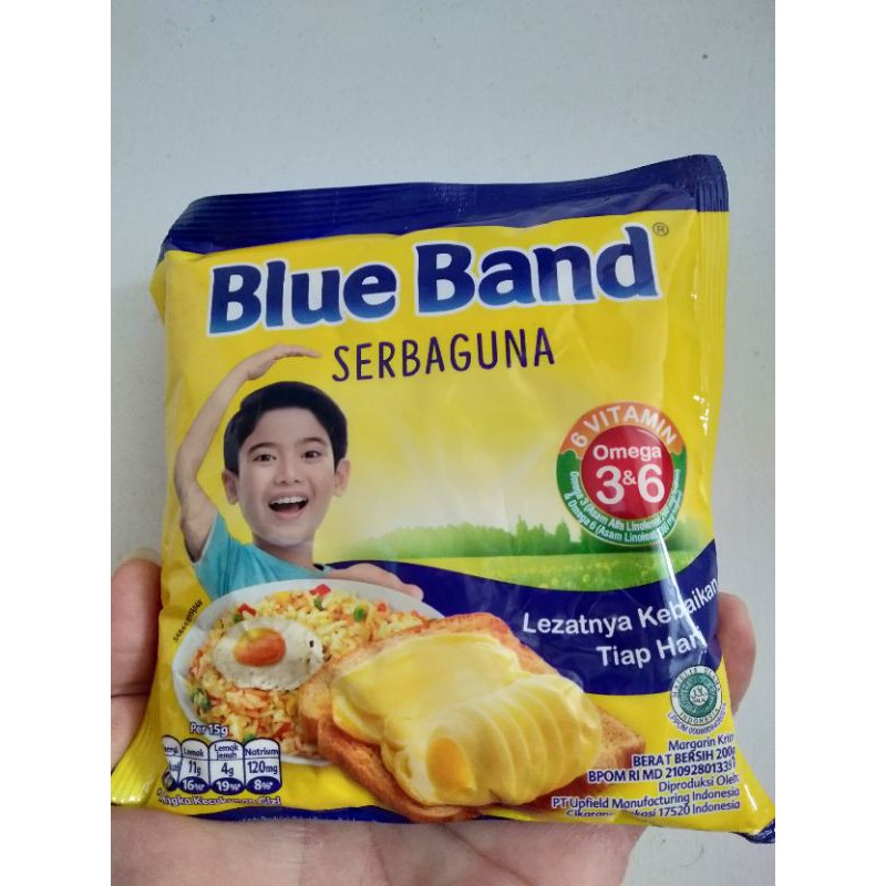 

Margarine Sachet 200gram BLUE BAND Serbaguna