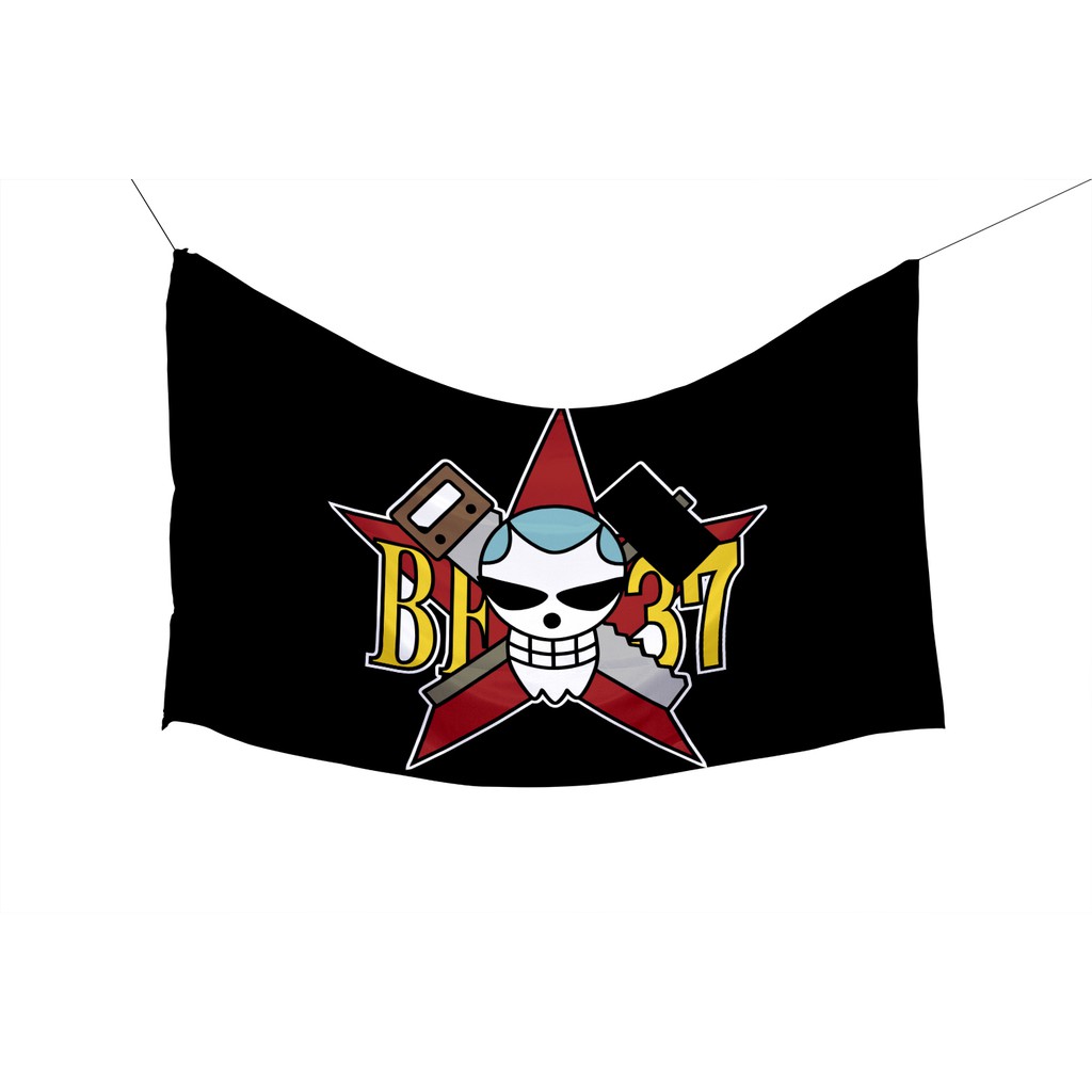 Poster Kain Bendera One Piece Tapestry Wall Decor Kain Aesthetic Cosplay Anime Luffy Pirate OP flag-Franky