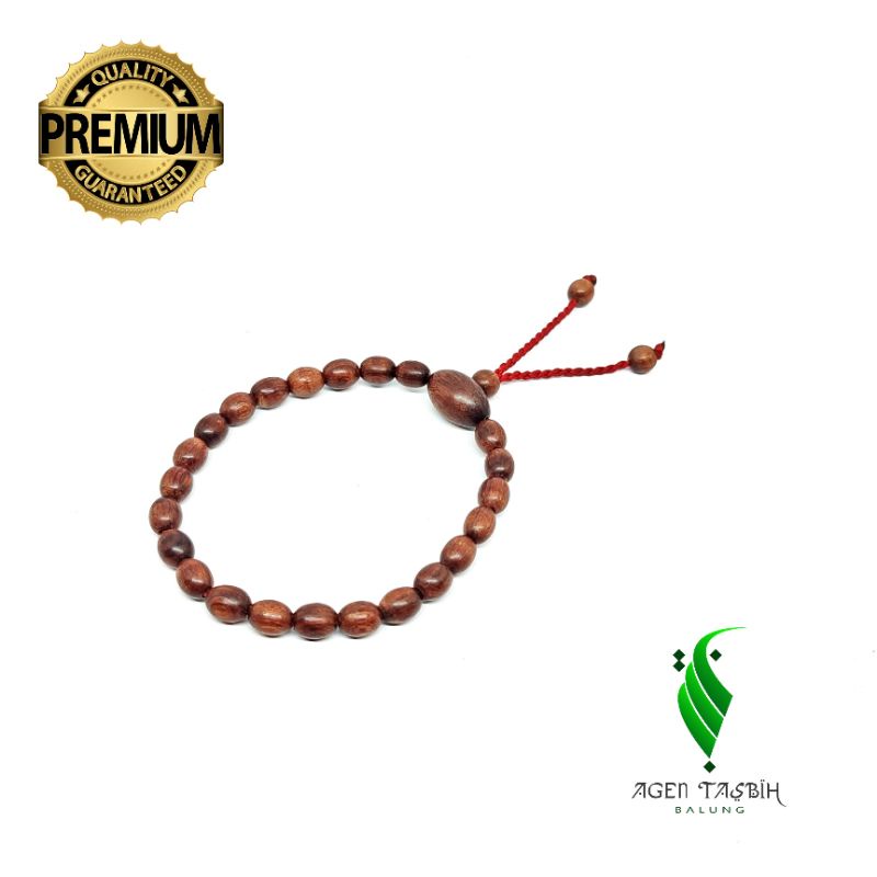 Gelang Kayu Galih Nagasari Petir Motif Oval, Size 6mmx8mm/Gelang Kayu Cantik