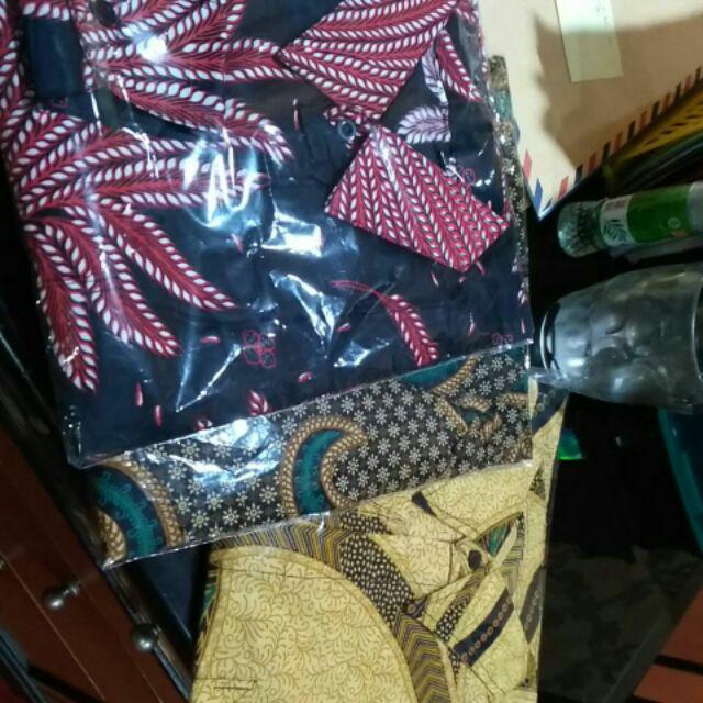 Bswart Batik Hrb026 Kenongo Hem Pendek Padi Pekalongan M L Xl Batik Pria Murah Modern Grosir