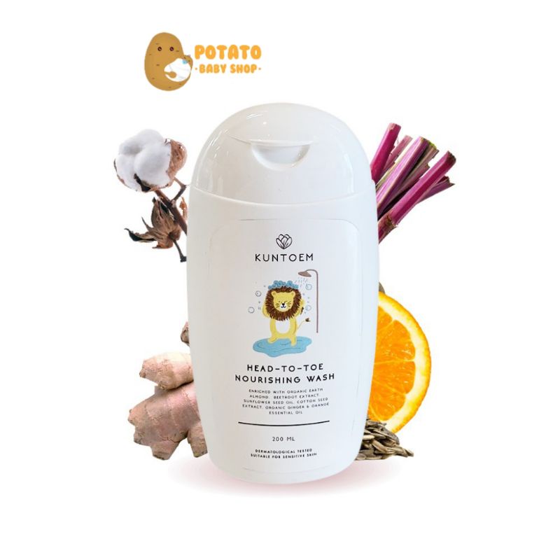 Kuntoem Head To Toe Nourishing Wash 200ml - Sabun Mandi Anak