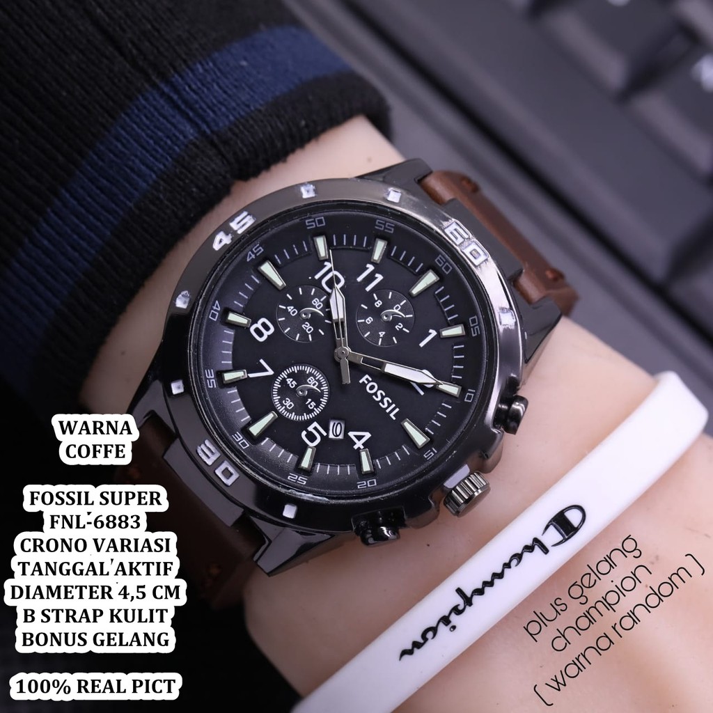 ( BISA COD ) JAM TANGAN ELEGAN PRIA FREE GELANG F-6883