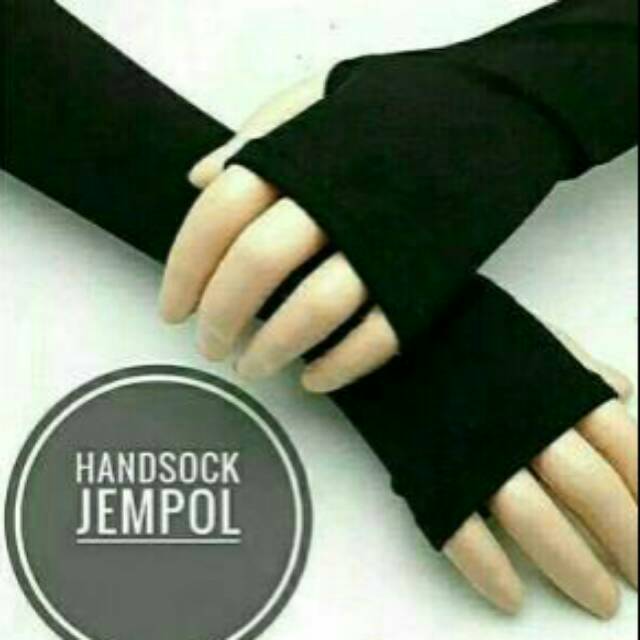 [HUSNA HIJAB] Handsock Jempol Polos / Hensok Polos / Manset Jersey