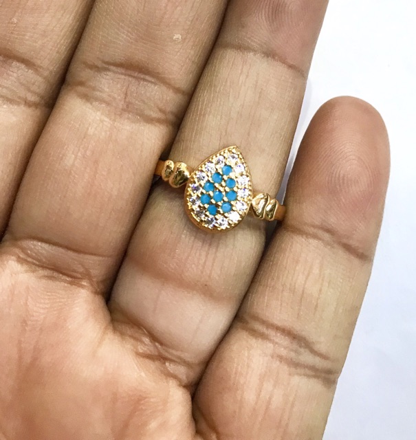 Cincin wanita lapis emas  cincin permata zircone xuping yaxiya replika emas