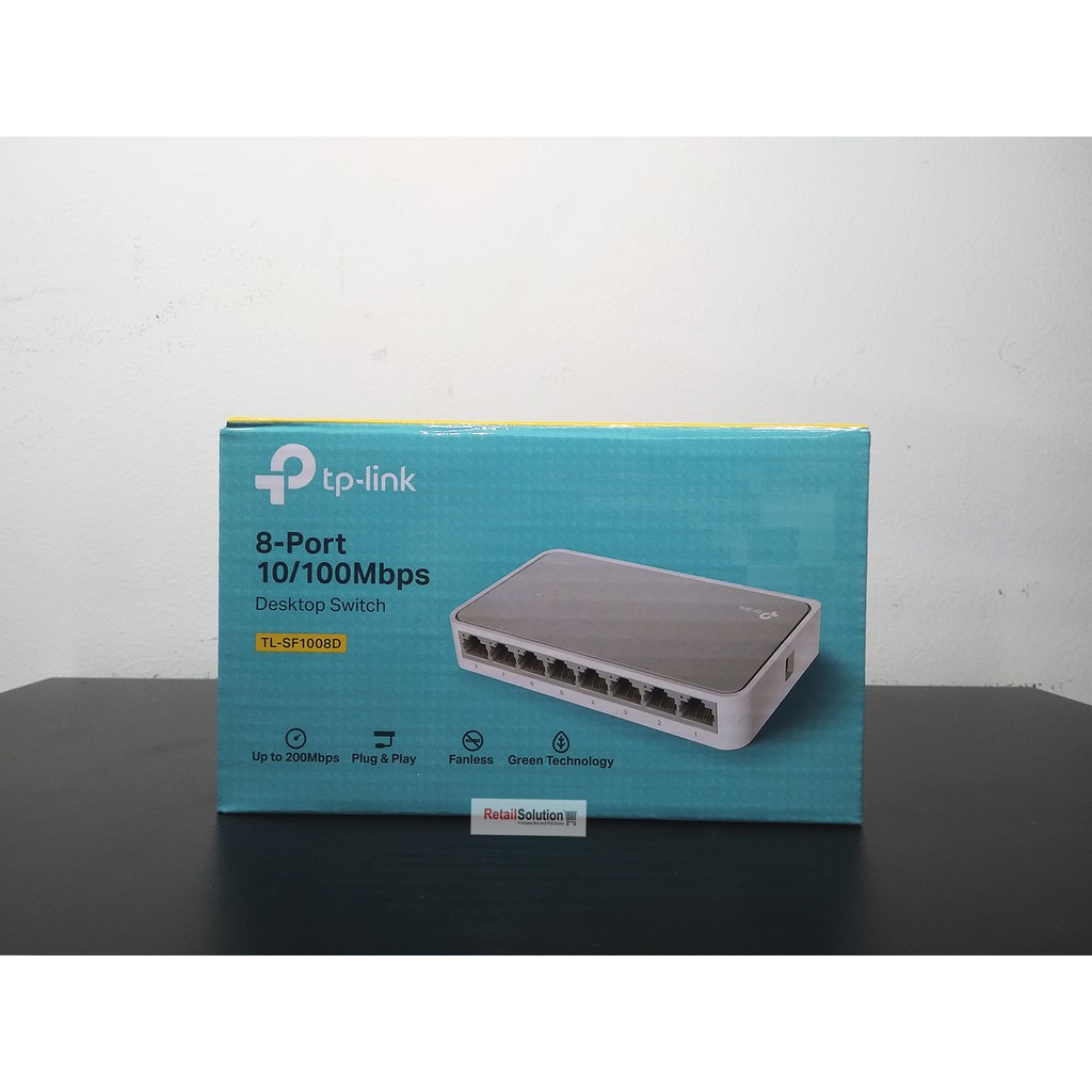 TP Link TL-SF1008D 8 Port LAN 10/100 Mbps Desktop Switch