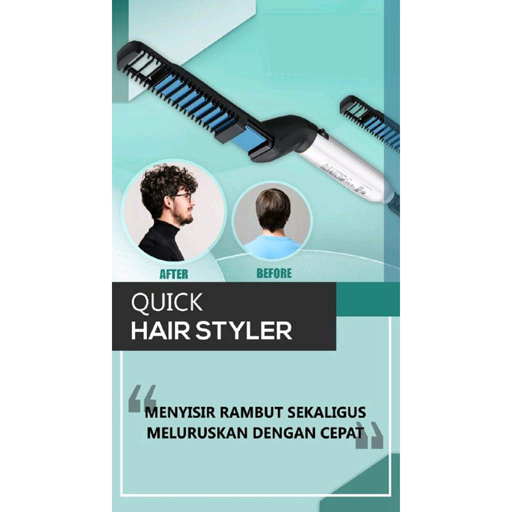 Catokan Rambut Pria Penata Rambut Pria Quick Hair Styler For Men