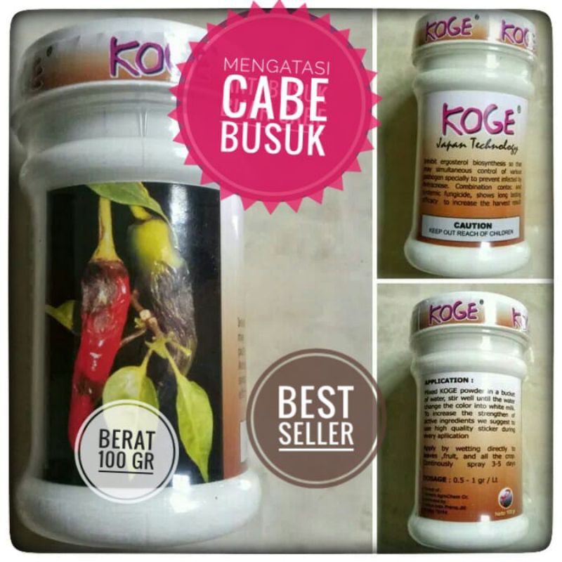 PRODUK- OBAT PERTANIAN CABE,FUNGISIDA CABAI, OBAT CABE BUSUK, PUPUK TANAMAN CABE,KOGE KEMASAN