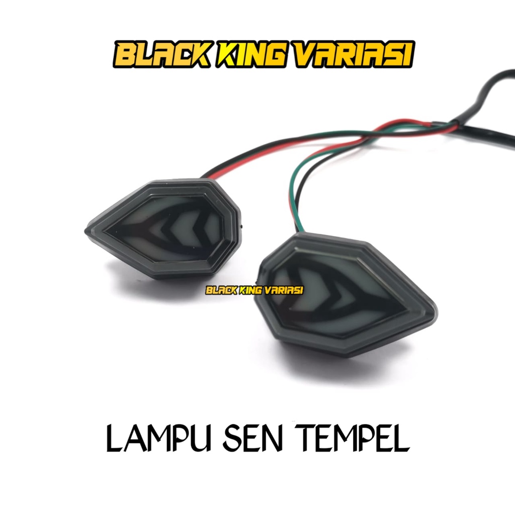 Sen Tempel Lampu Sein Tempel LED Running Lampu Sen Tempel Universal Vixion Ninja CBR R15 R25 Sen Tempel Fairing LED