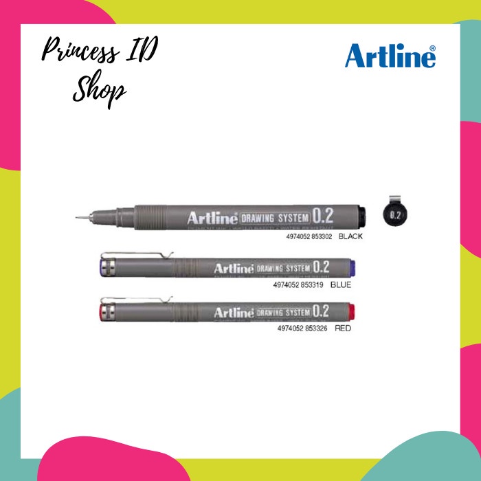 

Pendrawing- Artline 231 Drawing Pen (0,1 - 0,5 M/M) Ek-2305 - Hitam, 0,05 -Drawing-Pen.