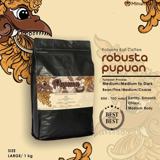 

[ COD ] Robusta Roasted Bean / Biji Kopi 1 kg for Business - Pupuan Bali BOOM SALE Kode 978